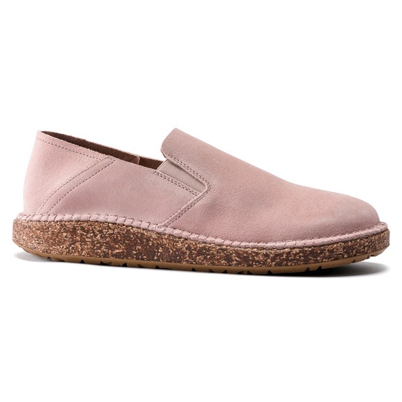 NIB Birkenstock Callan Soft Pink Suede Leather Narrow Width Select Size - Picture 2 of 5